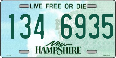 NH license plate 1346935