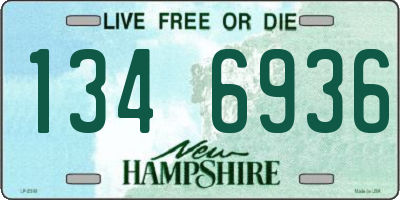 NH license plate 1346936