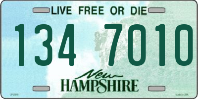 NH license plate 1347010