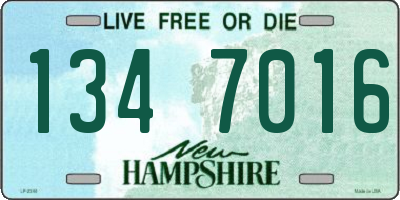 NH license plate 1347016