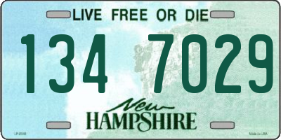 NH license plate 1347029