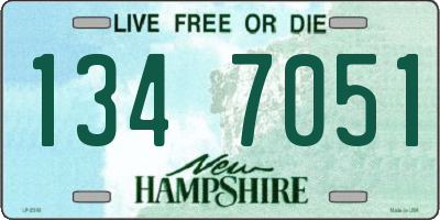 NH license plate 1347051