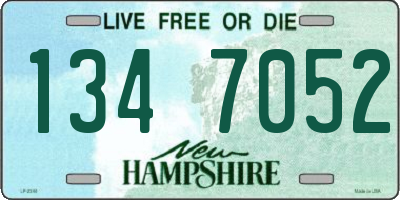 NH license plate 1347052