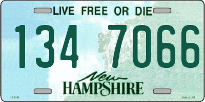 NH license plate 1347066