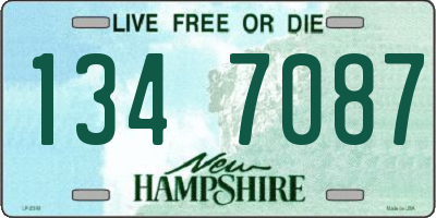 NH license plate 1347087
