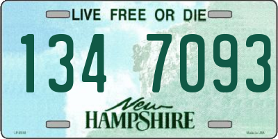 NH license plate 1347093