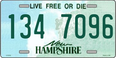 NH license plate 1347096