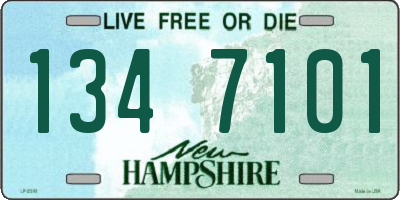 NH license plate 1347101