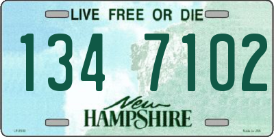 NH license plate 1347102