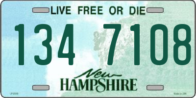 NH license plate 1347108