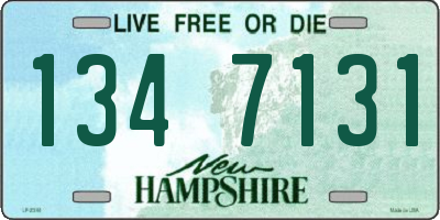 NH license plate 1347131