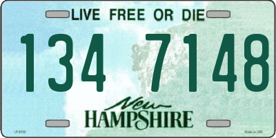 NH license plate 1347148