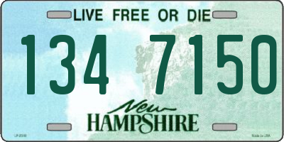 NH license plate 1347150