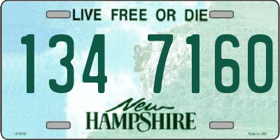 NH license plate 1347160