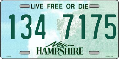 NH license plate 1347175
