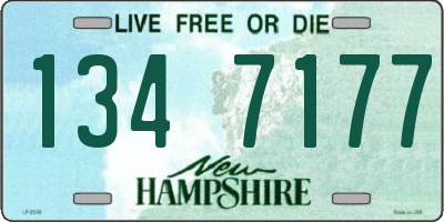 NH license plate 1347177