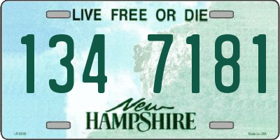 NH license plate 1347181