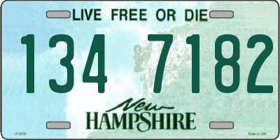 NH license plate 1347182
