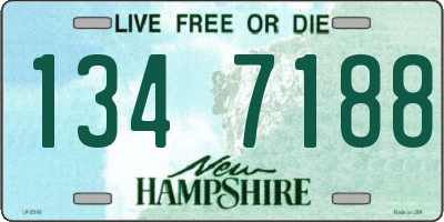 NH license plate 1347188