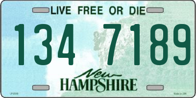 NH license plate 1347189