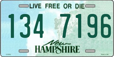 NH license plate 1347196