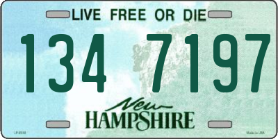 NH license plate 1347197