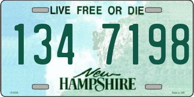 NH license plate 1347198