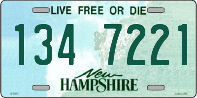 NH license plate 1347221