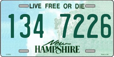 NH license plate 1347226