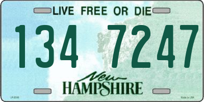 NH license plate 1347247
