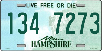 NH license plate 1347273