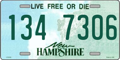 NH license plate 1347306