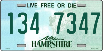 NH license plate 1347347