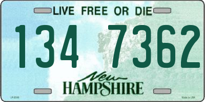 NH license plate 1347362