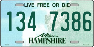 NH license plate 1347386