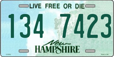 NH license plate 1347423