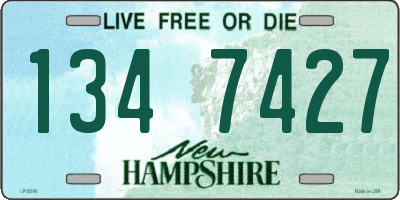 NH license plate 1347427