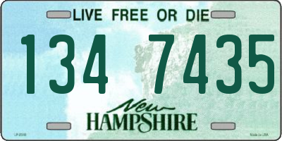 NH license plate 1347435