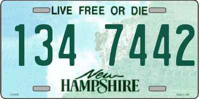 NH license plate 1347442