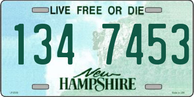 NH license plate 1347453