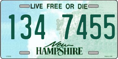 NH license plate 1347455