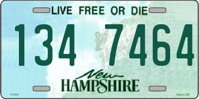 NH license plate 1347464