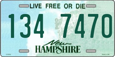 NH license plate 1347470