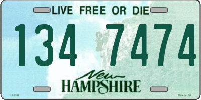 NH license plate 1347474