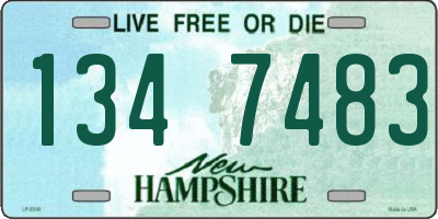 NH license plate 1347483