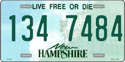 NH license plate 1347484