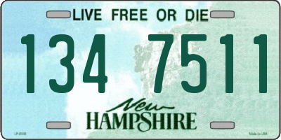 NH license plate 1347511