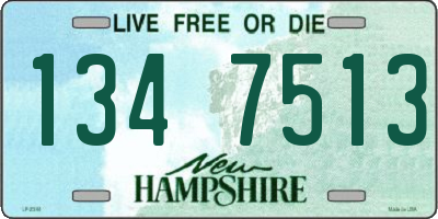 NH license plate 1347513