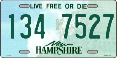 NH license plate 1347527