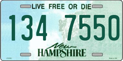 NH license plate 1347550